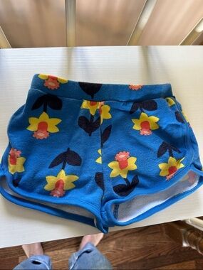 Hanna Andersson Blue Floral Athletic Shorts